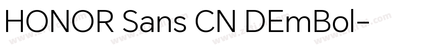 HONOR Sans CN DEmBol字体转换